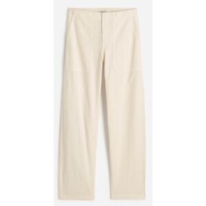 Madewell Tapered-Leg Utility Pants Cream Ivory Chino Trousers 31 12 NWT